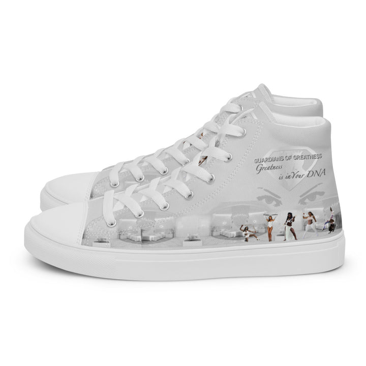 Women’s Grey Amazon Warrior high top canvas shoes