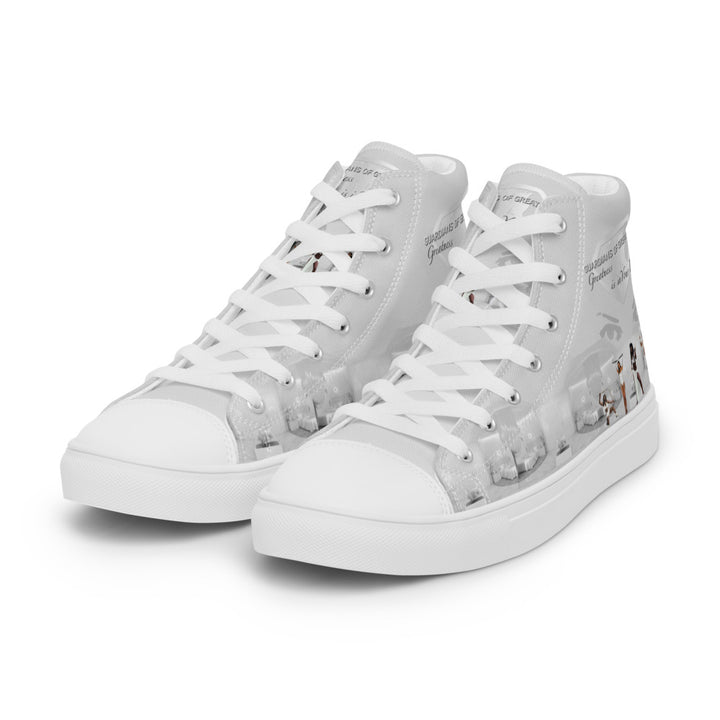 Women’s Grey Amazon Warrior high top canvas shoes